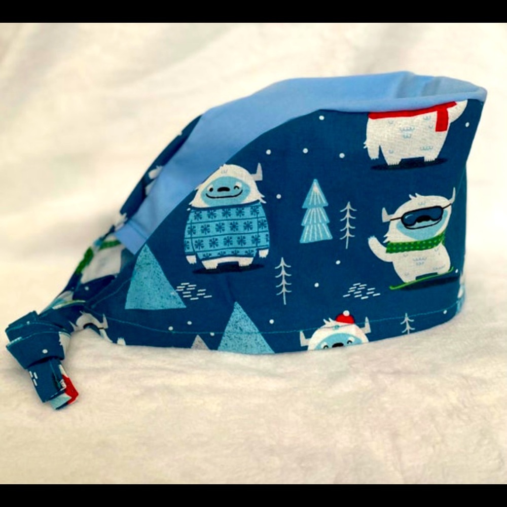 Surgical Scrub Cap Winter Yeti Monster